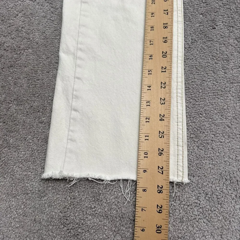 BDG Urban Outfitters Cowbuy Wide Leg Denim Jeans Womens 25 Off White High Rise